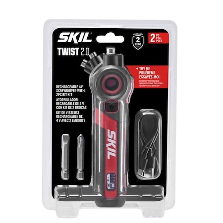 Skil SKIL 4V Cordless Rechargeable Screwdriver with Bit Set SD5619-01